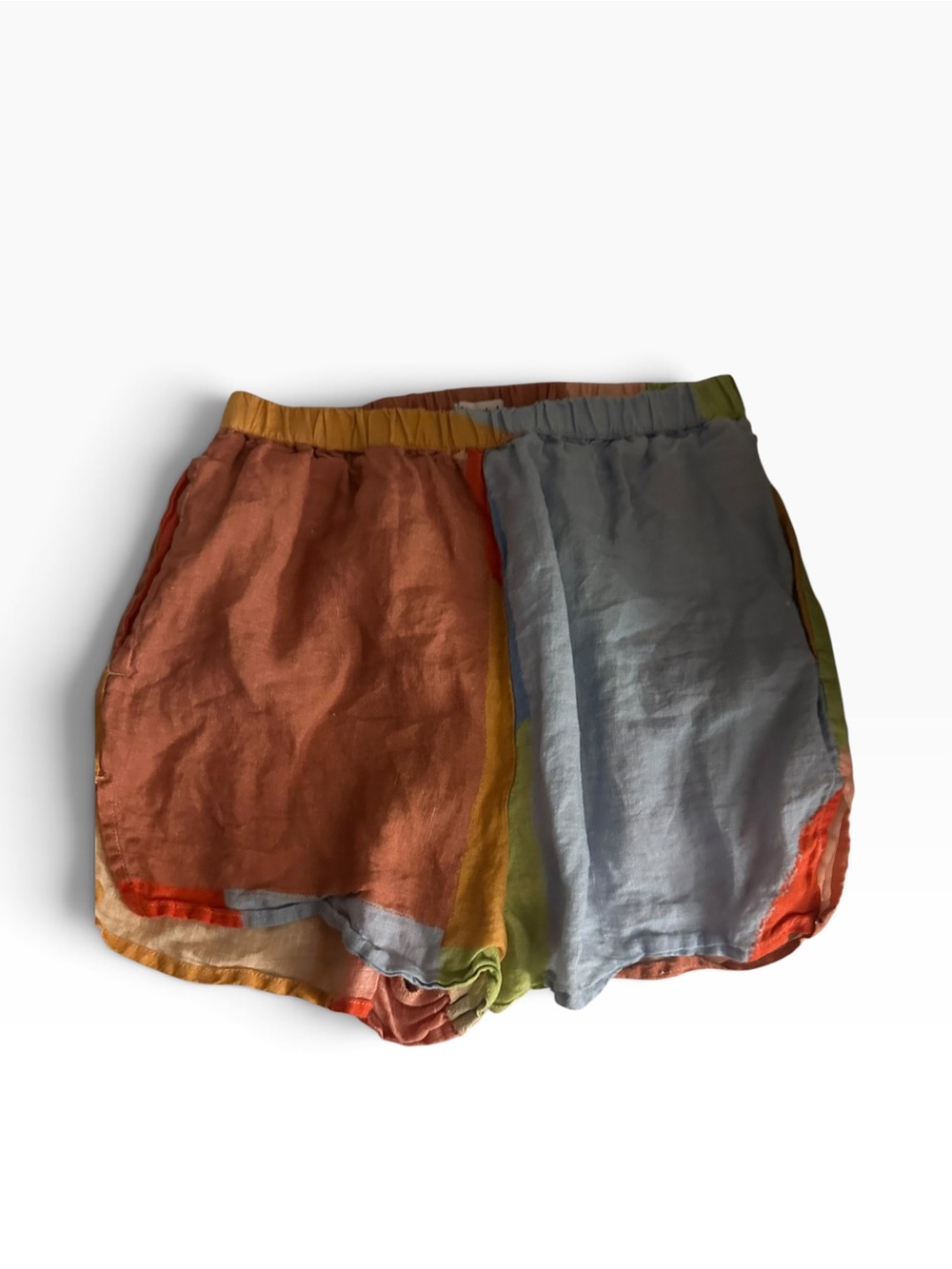 Women’s Vitamin A Multi-Color Linen Blend Shorts last one